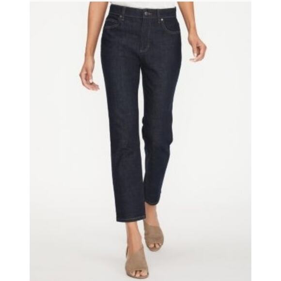 Eileen Fisher denim jeans straight M - Picture 1 of 3